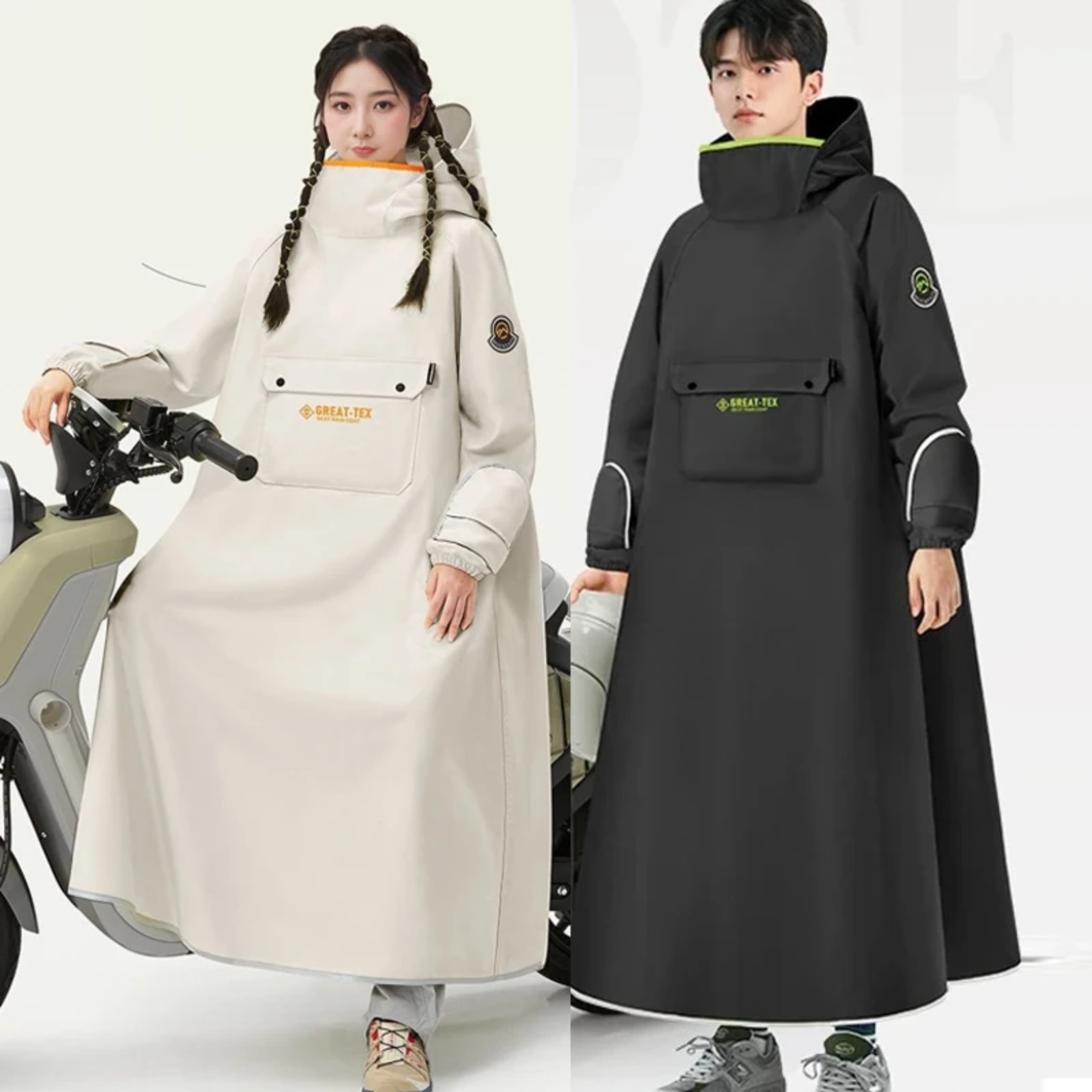 Cycling Gear For Rain - Capa de Chuva Impermeável para Ciclismo,