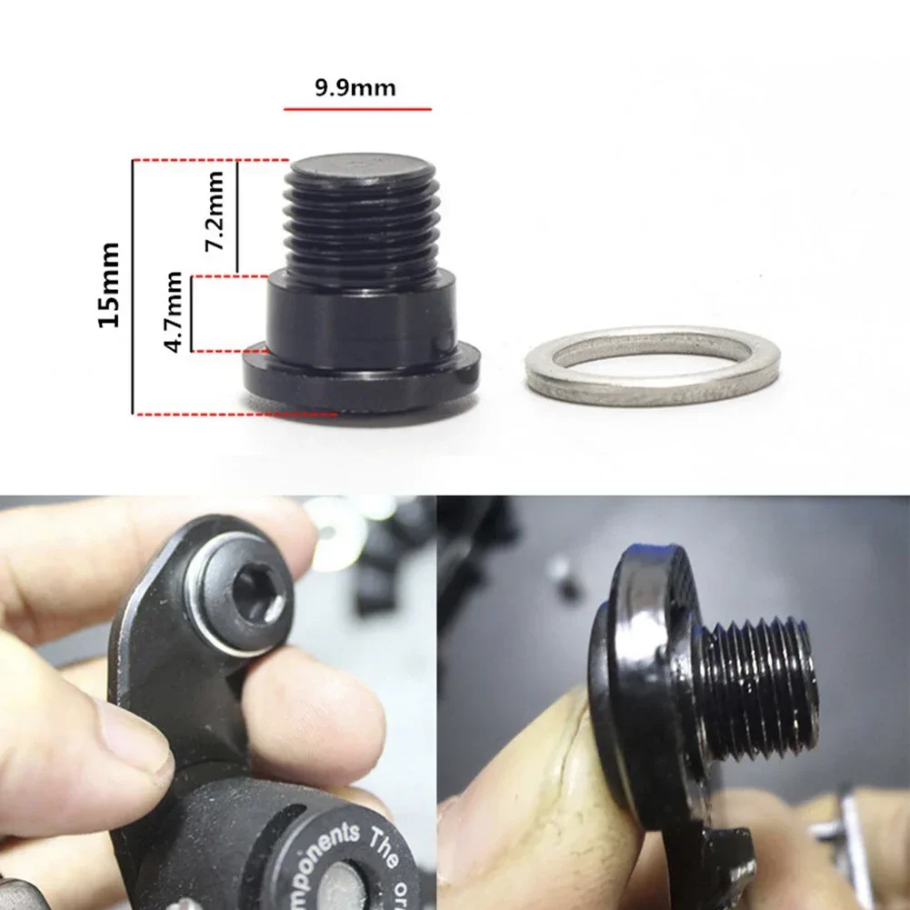 Cycling Gear Hanger - Parafusos de fixação do desviador traseiro