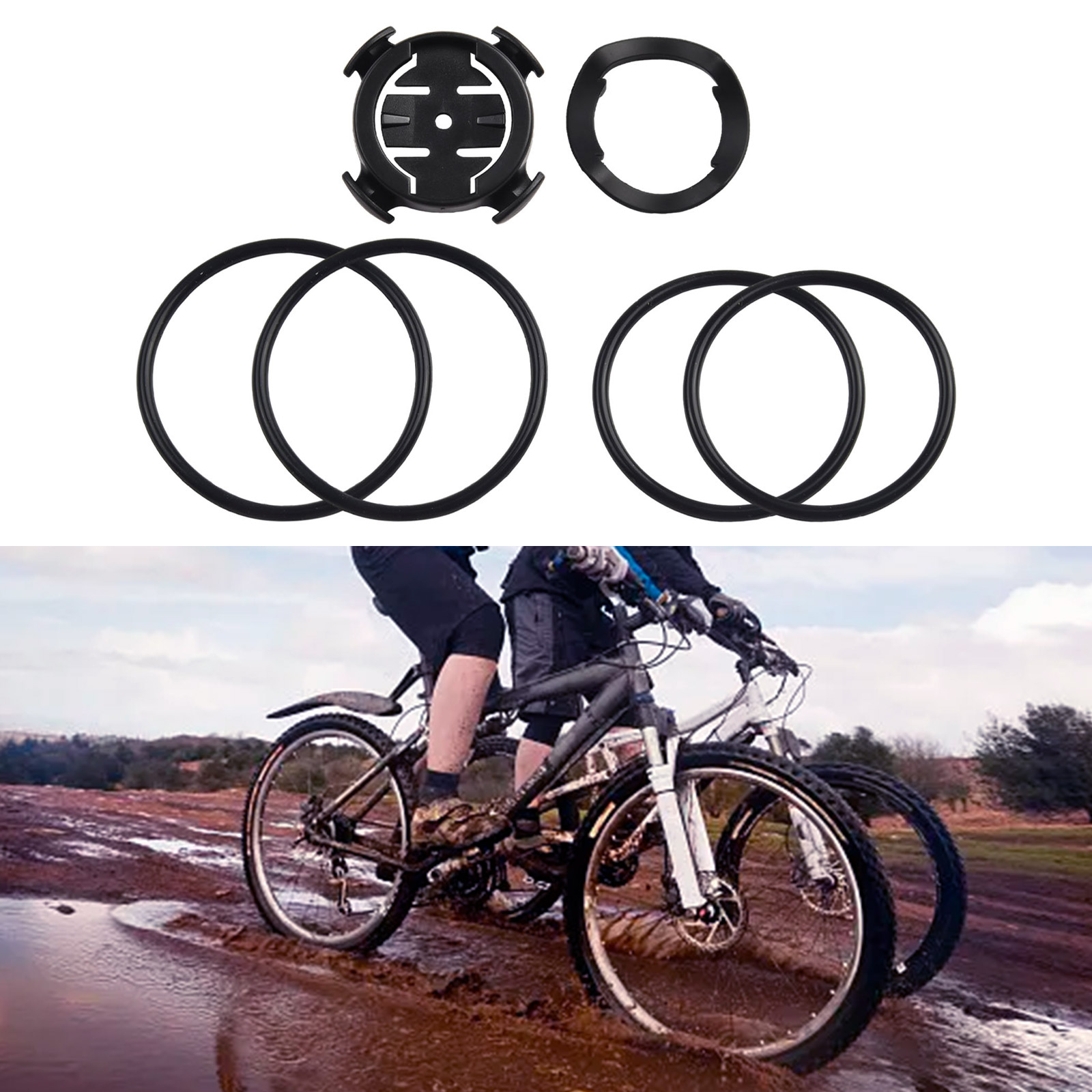 Cycling Gear Mount - 1pc bicicleta borda quarto de volta