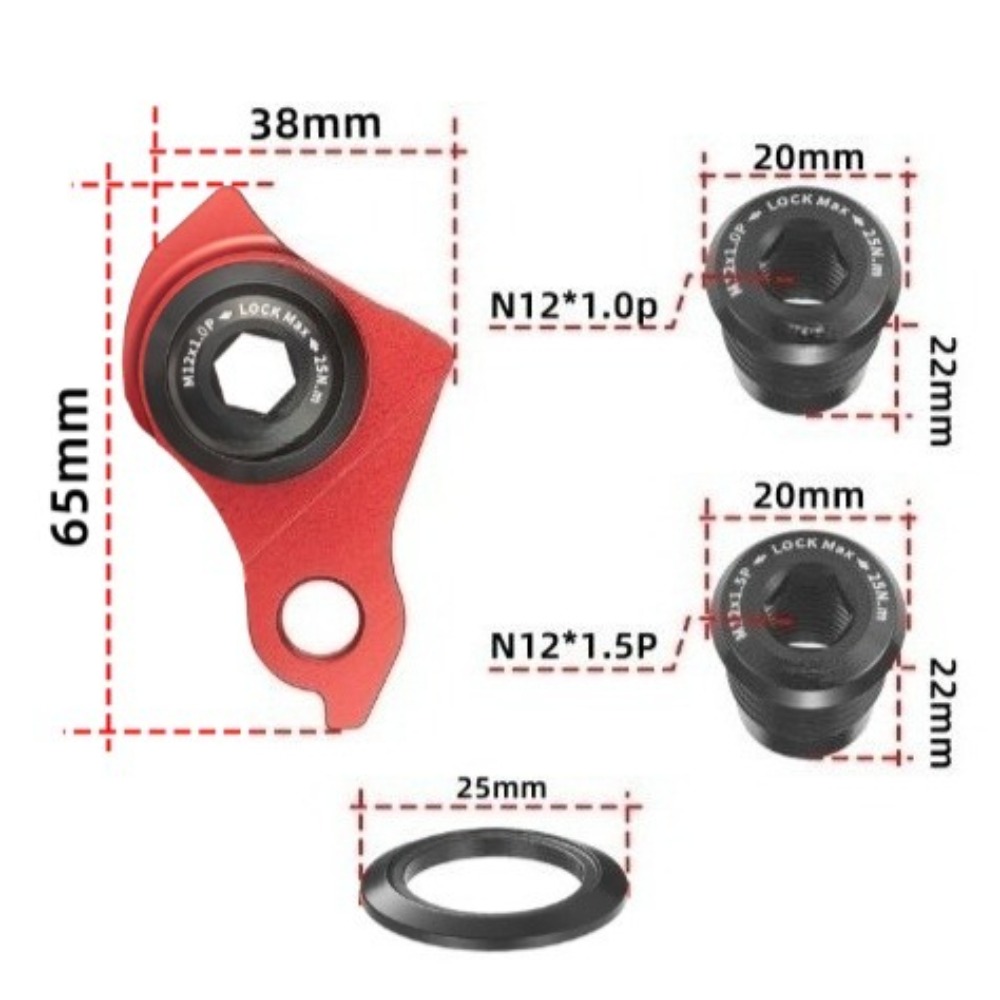 1 Peça Gancho de Câmbio Trasei - Cycling Gear Hanger avaliação e preço